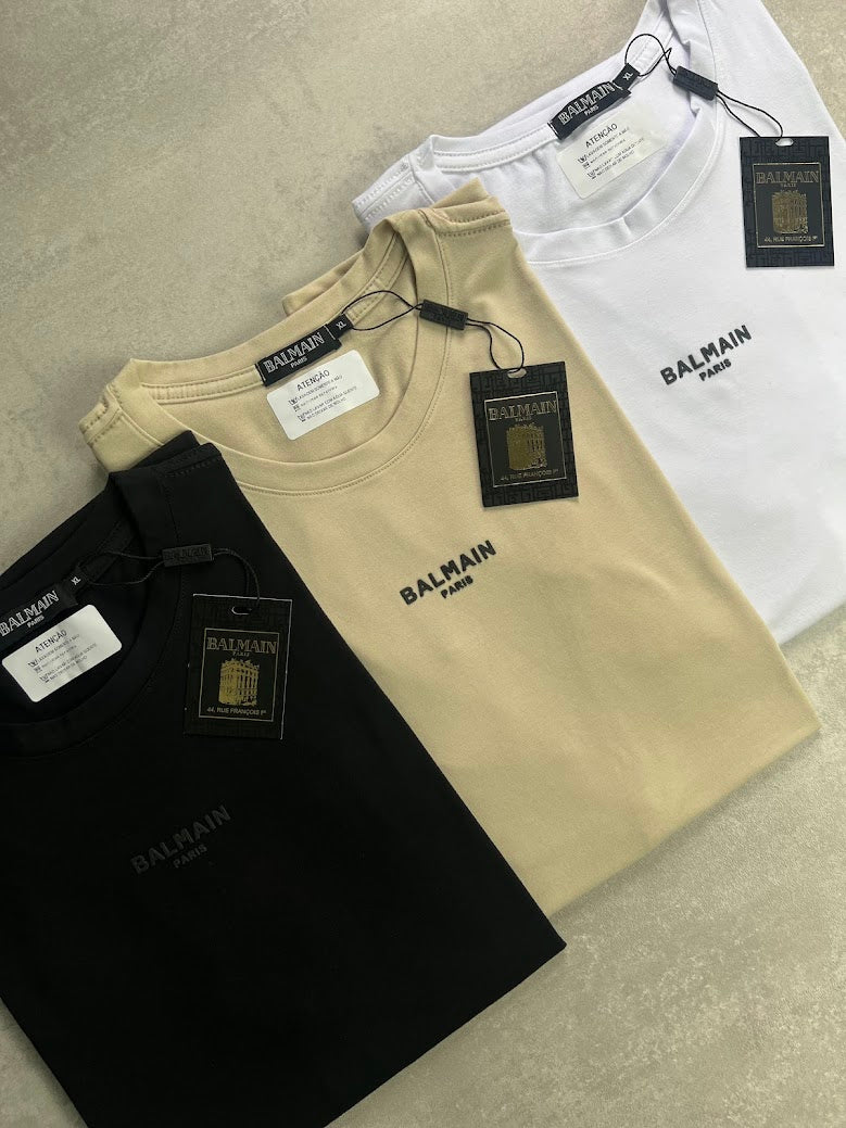 BALMAIN PARIS – Camiseta Egípcia Premium